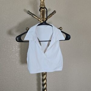 White Sleeveless Top